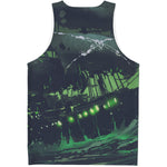 Flying Dutchman Ghost Pirate Ship Print Men's Tank Top