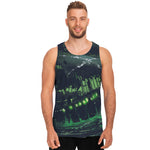 Flying Dutchman Ghost Pirate Ship Print Men's Tank Top