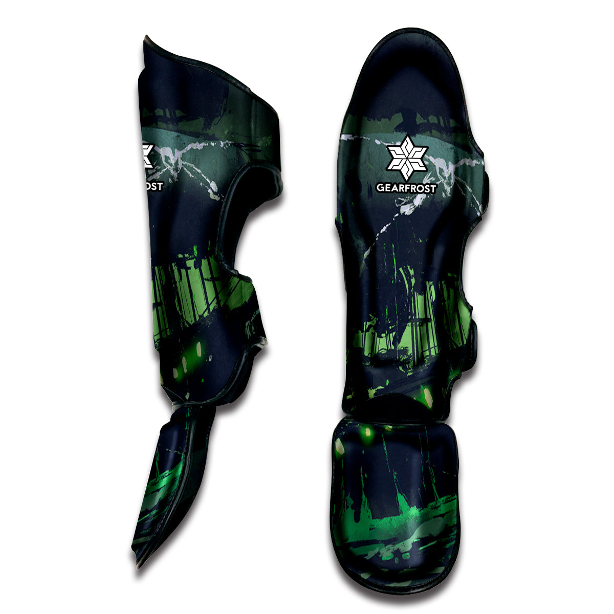 Flying Dutchman Ghost Pirate Ship Print Muay Thai Shin Guard