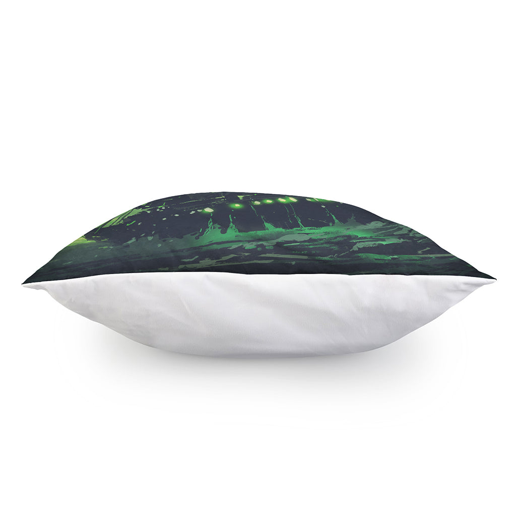 Flying Dutchman Ghost Pirate Ship Print Pillow Cover