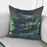 Flying Dutchman Ghost Pirate Ship Print Pillow Cover