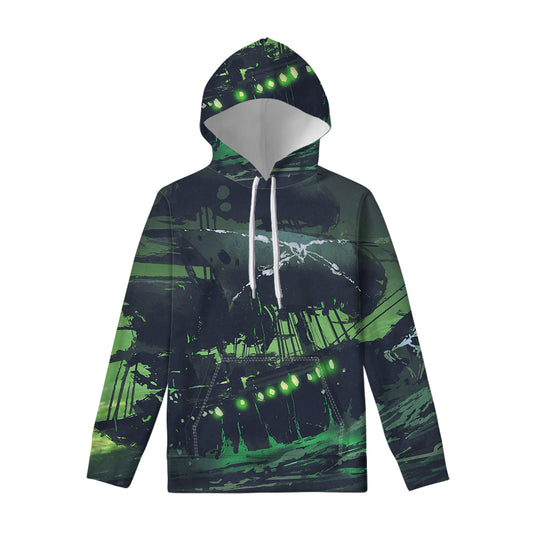 Flying Dutchman Ghost Pirate Ship Print Pullover Hoodie