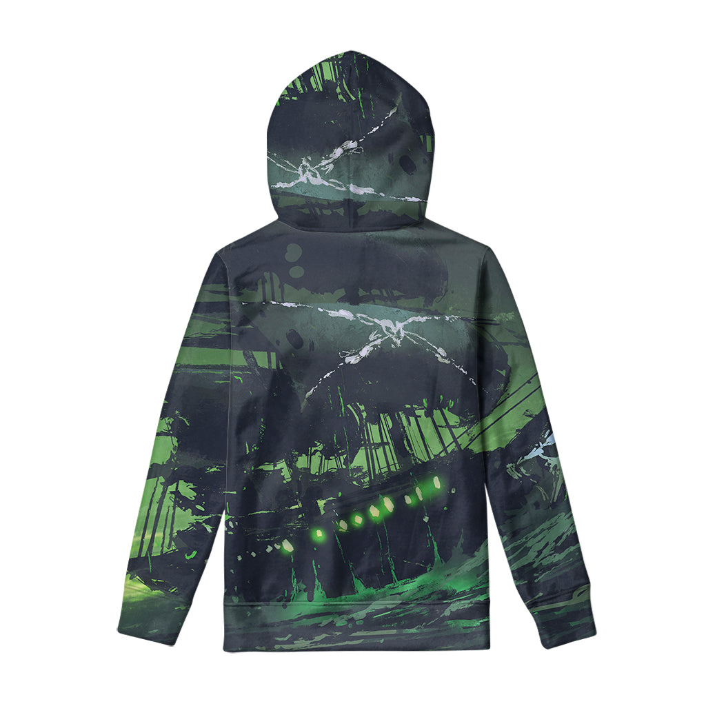 Flying Dutchman Ghost Pirate Ship Print Pullover Hoodie