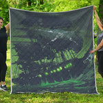 Flying Dutchman Ghost Pirate Ship Print Quilt