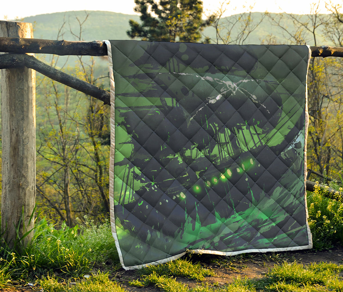 Flying Dutchman Ghost Pirate Ship Print Quilt