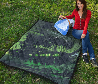 Flying Dutchman Ghost Pirate Ship Print Quilt