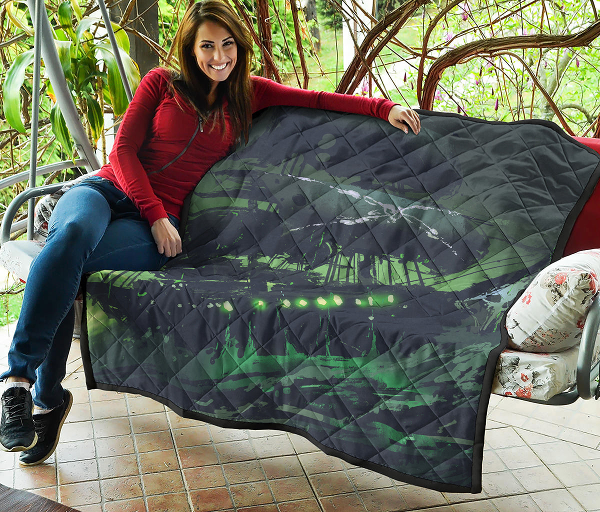 Flying Dutchman Ghost Pirate Ship Print Quilt