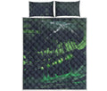 Flying Dutchman Ghost Pirate Ship Print Quilt Bed Set