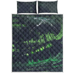 Flying Dutchman Ghost Pirate Ship Print Quilt Bed Set