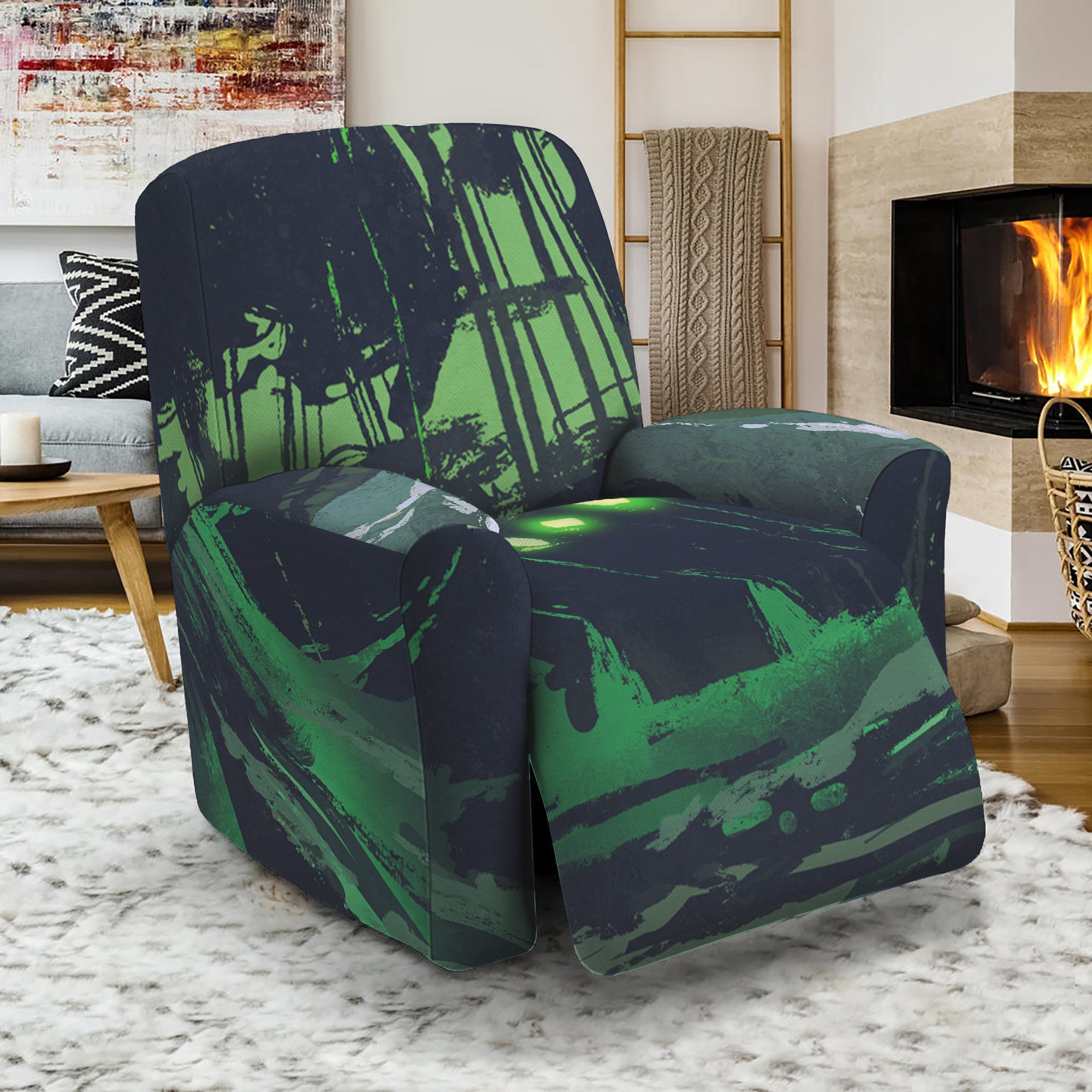 Flying Dutchman Ghost Pirate Ship Print Recliner Slipcover