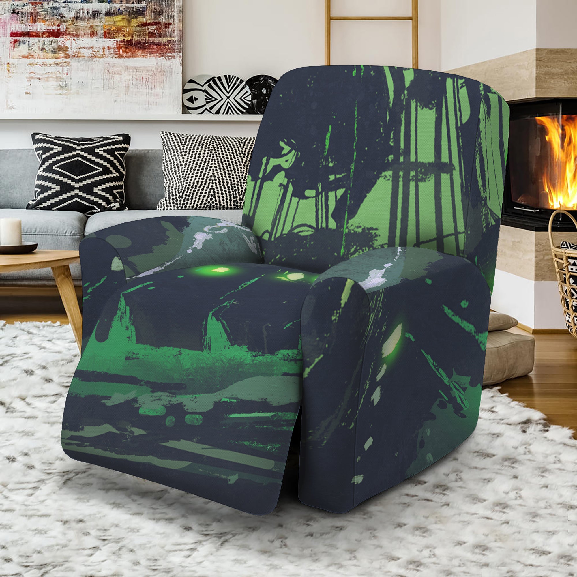 Flying Dutchman Ghost Pirate Ship Print Recliner Slipcover