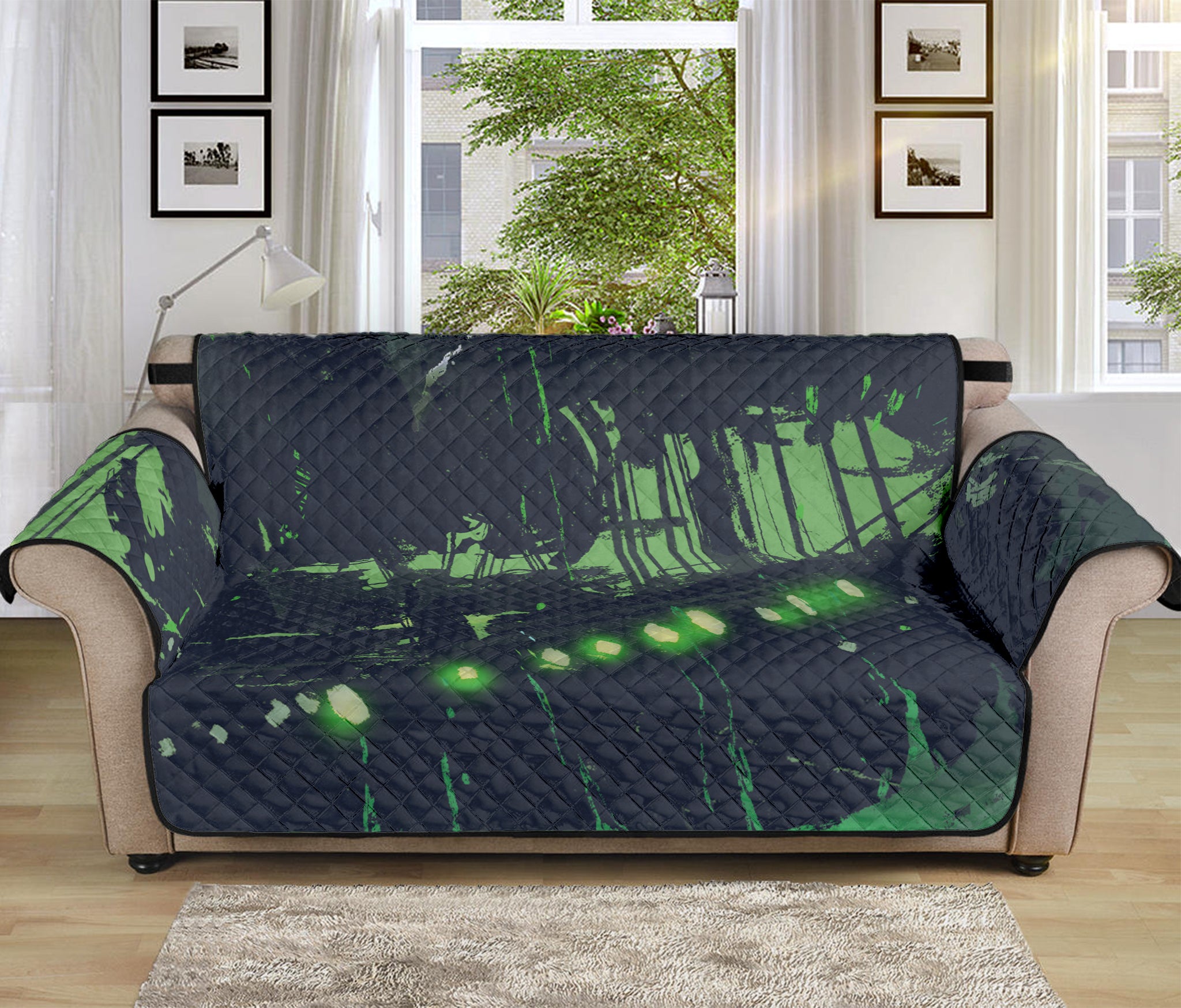 Flying Dutchman Ghost Pirate Ship Print Sofa Protector