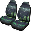 Flying Dutchman Ghost Pirate Ship Print Universal Fit Car Seat Covers