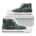 Flying Dutchman Ghost Pirate Ship Print White High Top Sneakers