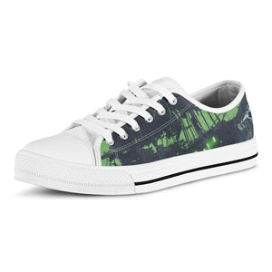 Flying Dutchman Ghost Pirate Ship Print White Low Top Shoes