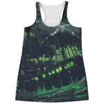 Flying Dutchman Ghost Pirate Ship Print Women's Racerback Tank Top