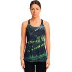 Flying Dutchman Ghost Pirate Ship Print Women's Racerback Tank Top