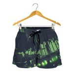 Flying Dutchman Ghost Pirate Ship Print Women's Shorts