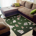 Flying Poker Cards Print Floor Mat