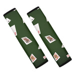 Flying Poker Cards Print Car Seat Belt Covers