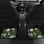 Flying Poker Cards Print Front and Back Car Floor Mats