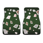 Flying Poker Cards Print Front Car Floor Mats