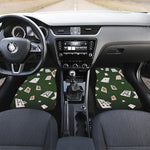 Flying Poker Cards Print Front Car Floor Mats