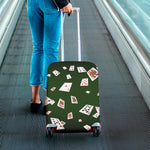 Flying Poker Cards Print Luggage Cover