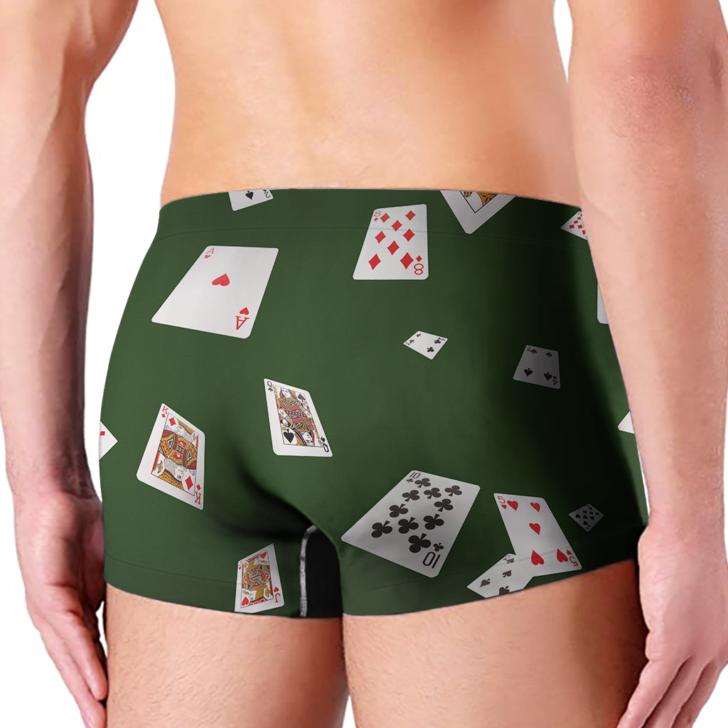 Flying Poker Cards Print Men's Boxer Briefs
