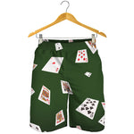 Flying Poker Cards Print Men's Shorts