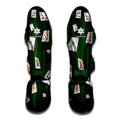 Flying Poker Cards Print Muay Thai Shin Guards