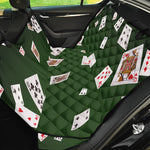 Flying Poker Cards Print Pet Car Back Seat Cover