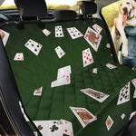 Flying Poker Cards Print Pet Car Back Seat Cover