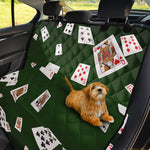 Flying Poker Cards Print Pet Car Back Seat Cover