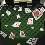 Flying Poker Cards Print Pet Car Back Seat Cover