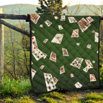 Flying Poker Cards Print Quilt