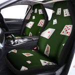 Flying Poker Cards Print Universal Fit Car Seat Covers