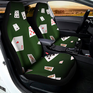 Flying Poker Cards Print Universal Fit Car Seat Covers