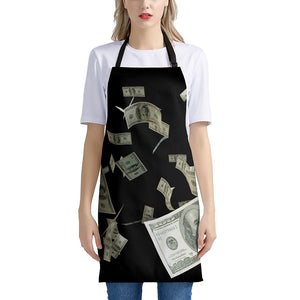 Flying US Dollar Print Apron