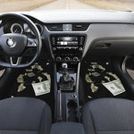 Flying US Dollar Print Front Car Floor Mats