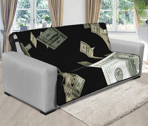 Flying US Dollar Print Futon Protector