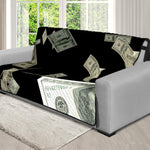 Flying US Dollar Print Futon Protector