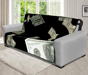 Flying US Dollar Print Futon Protector