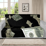 Flying US Dollar Print Futon Protector