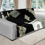 Flying US Dollar Print Futon Protector