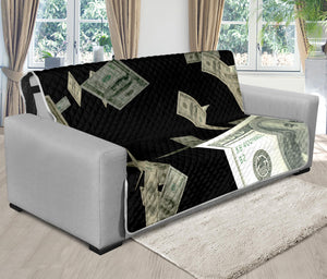 Flying US Dollar Print Futon Protector