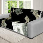 Flying US Dollar Print Futon Protector