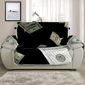 Flying US Dollar Print Half Sofa Protector