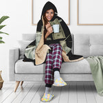 Flying US Dollar Print Hooded Blanket