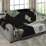 Flying US Dollar Print Loveseat Protector